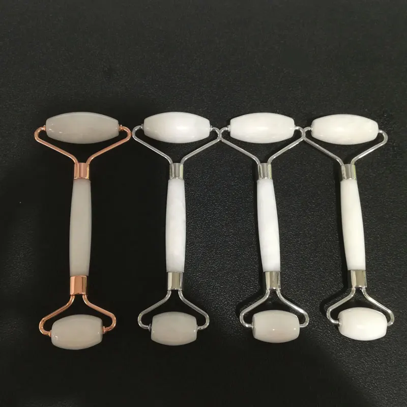 Великолепные белые мраморные массажные ролики натуральные драгоценные камни