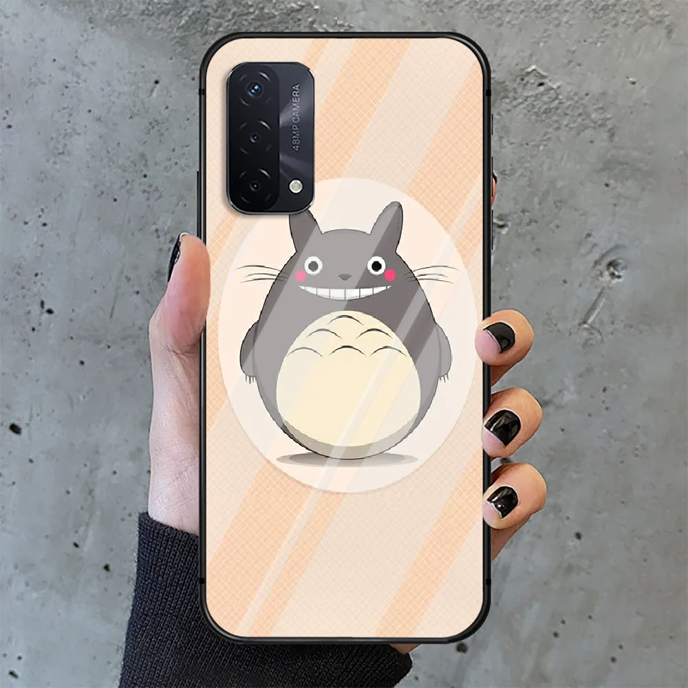 

Tonari no Totoro Phone Tempered Glass Case Cover For oppo realme find a x c xt gt 2 53 3 6 7 50 11 i Pro 4g 5g Cell Bumper