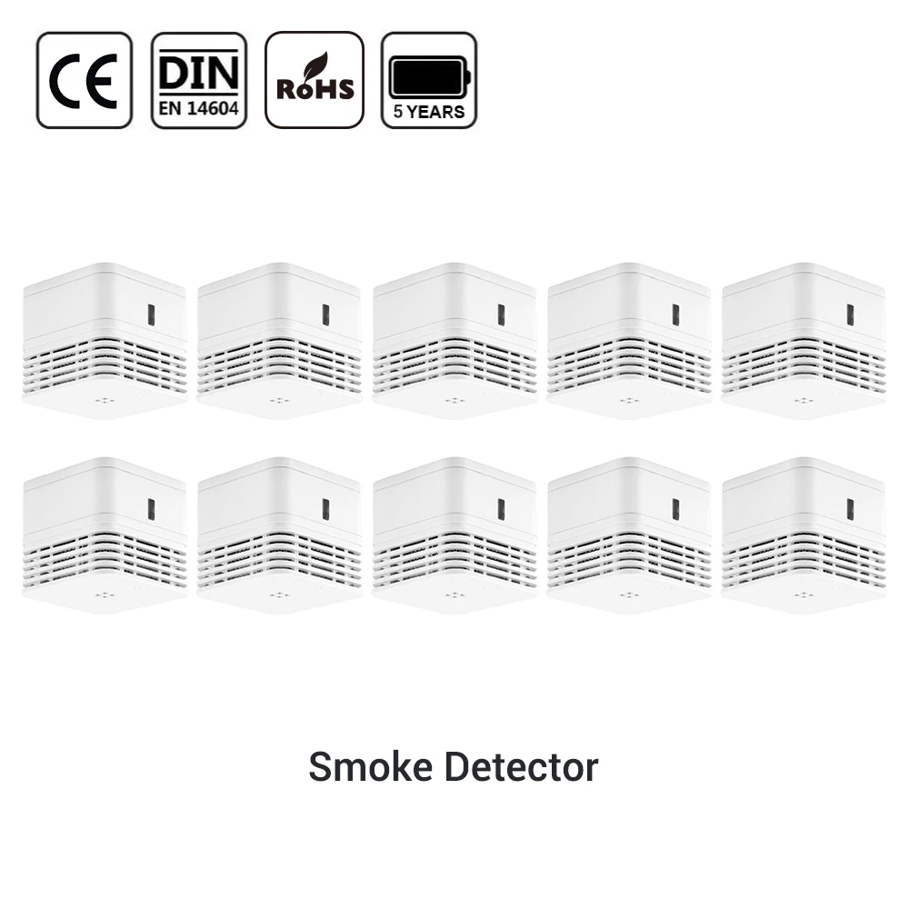 

CPVan smoke detector EN14604 sensor detector CE certified alarm detector 5 years battery life smoke sensor smoke alarm detector