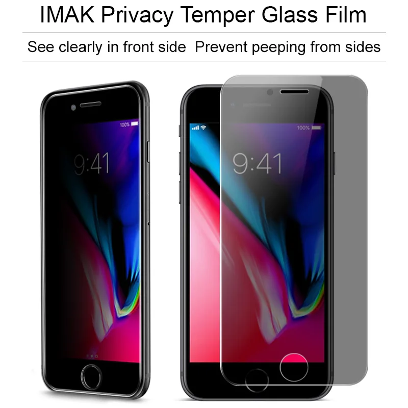 Закаленное стекло Imak для IPhone 8 Plus 7 антибликовое Защитное экрана 7|Защитные стёкла