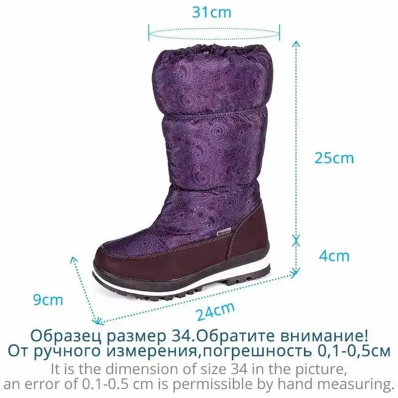 MMnun 2018 New Kids Boots Warm Shoes For Girls Round Toe Winter With Zip Aged 8 12 Size 32 37 ML9794|Сапоги| |