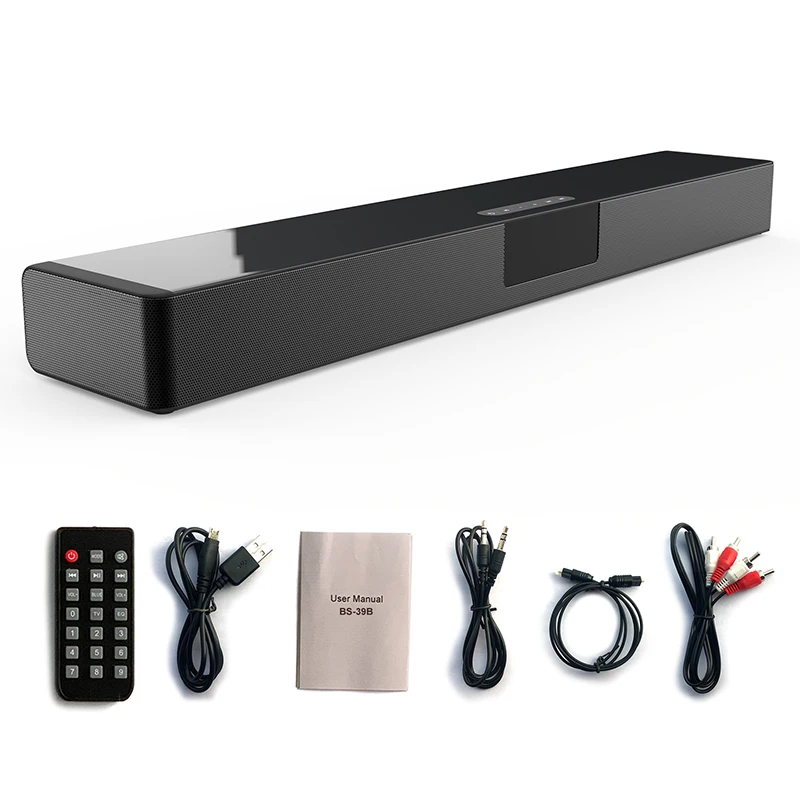 

wireless bluetooth speaker Multifunctional 20W Full-Range Home theater subwoofer soundbar for TV PC computer alarm clock radio