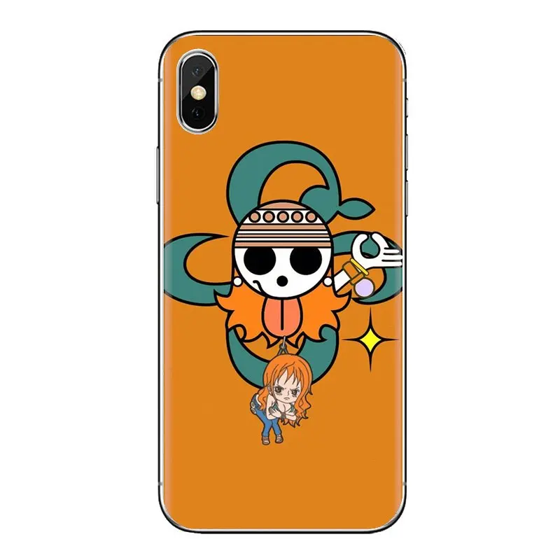 Аниме цельнокроеный нами флаг с черепом Мягкая обложка для samsung Galaxy S2 S3 S4 S5 мини S6