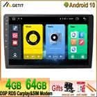 Android 10 автомобильное радио 2.5D GPS мультимедийный плеер Универсальный 9 ''10'' аудио навигация для Volkswagen Nissan Hyundai Kia Toyota BMW