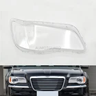 Автомобильные фары объектив для Chrysler 300C 2011 2012 2013 2014 2015 2016 2017 2018  2020 налобный фонарь крышка Замена Авто оболочка Крышка