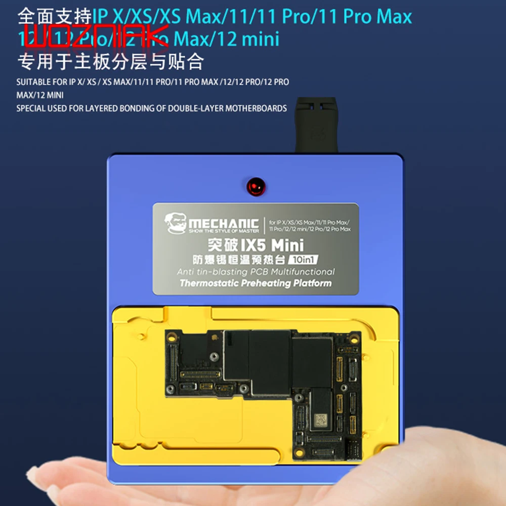 MECHANIC IX5 10 в 1 материнская плата слоя удаление клея нагревательный стол для iphone