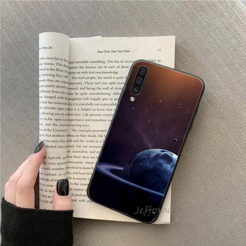 

Space planet mars earth Phone Case For Samsung galaxy S note 7 8 9 10 20 fe edge A 6 10 20 30 50 51 70 lite plus Soft Silicone