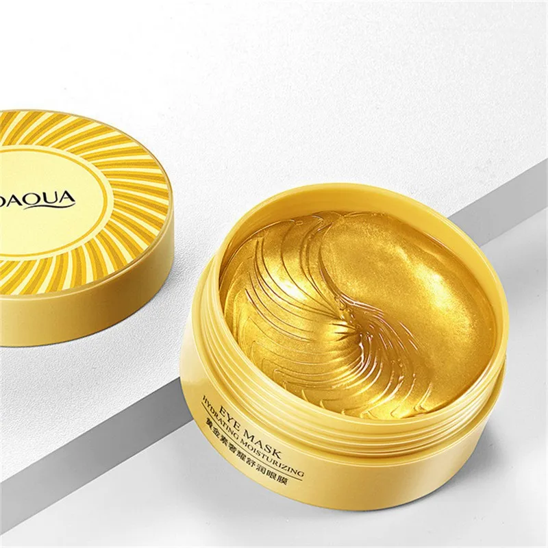 

60pcs Gold Collagen Eye Mask Anti Sleep Crystal Eye Patch Moisturizing Dark Circles Remover Eye Mask Eye Care