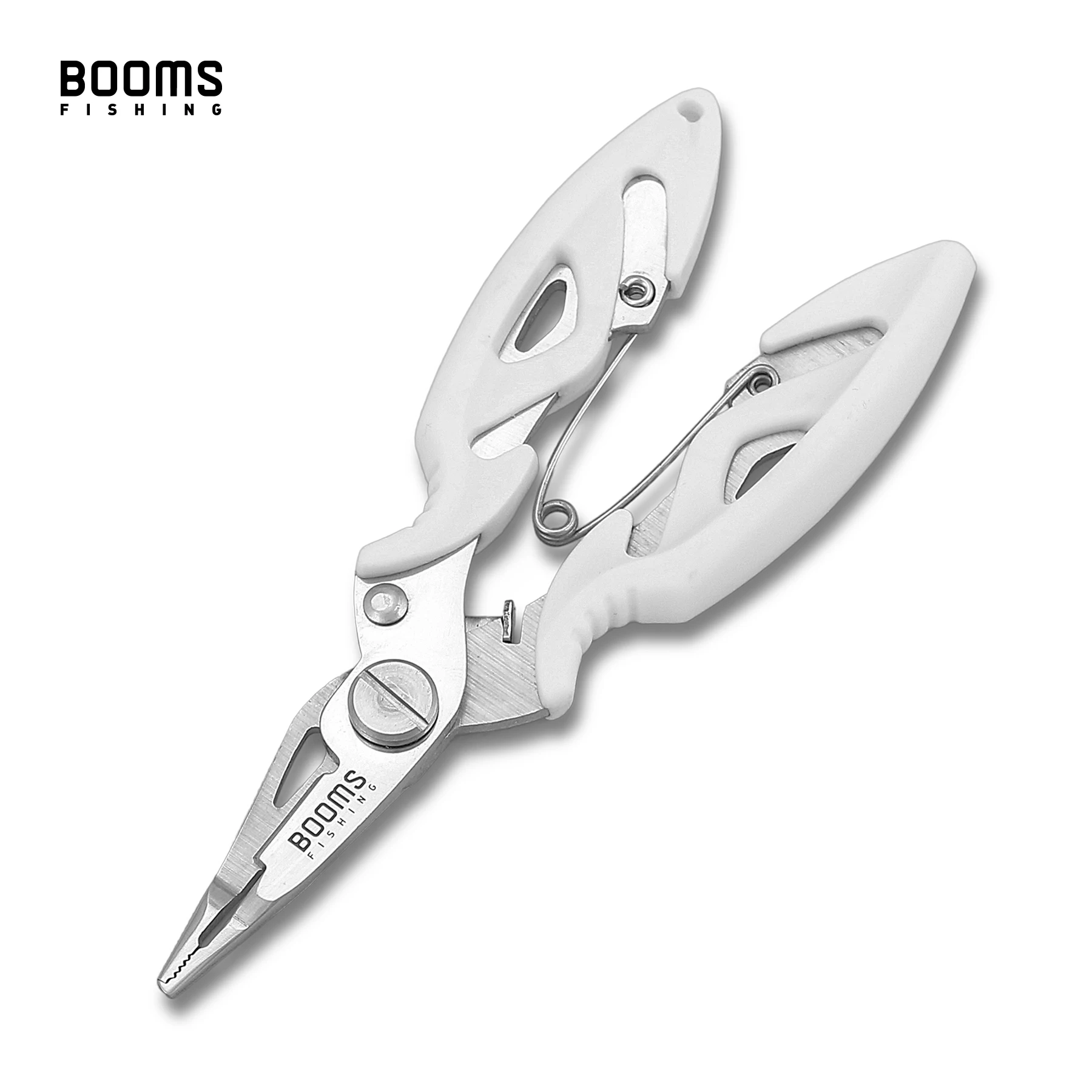 

Booms Fishing H02 Fishing Pliers Scissors Stainless Steel mini Size Split Ring Plier