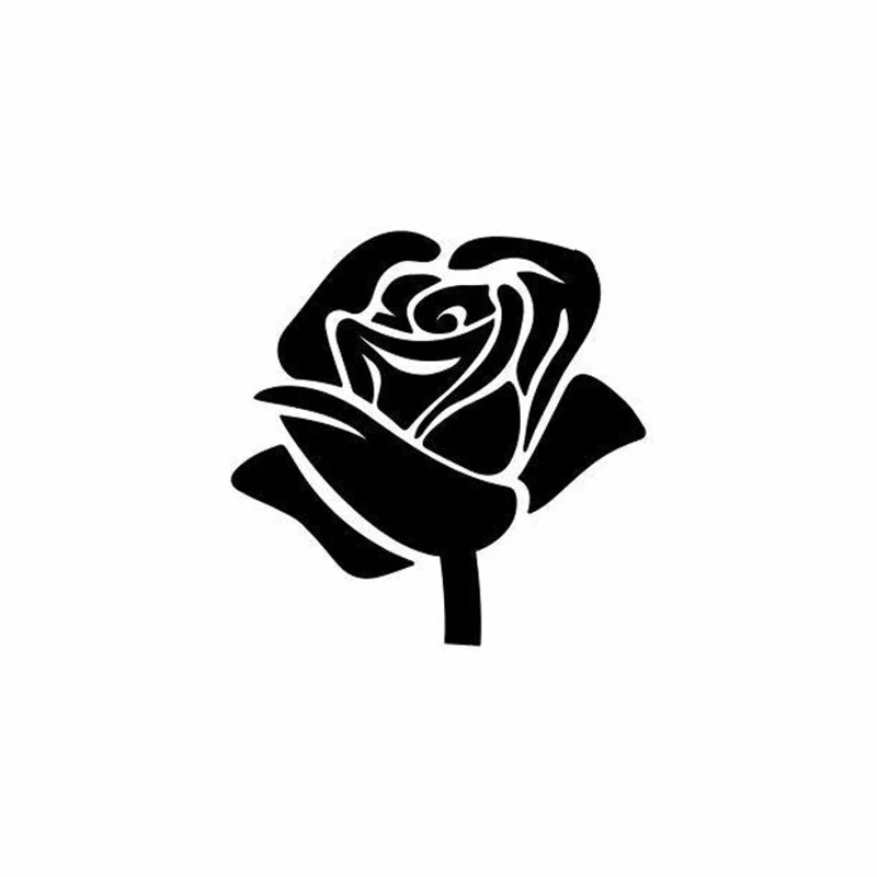 

Black/Sliver Flower Car Sticker Decal For Car Body waterproof decals Car Styling Accessories Window Decor S1075