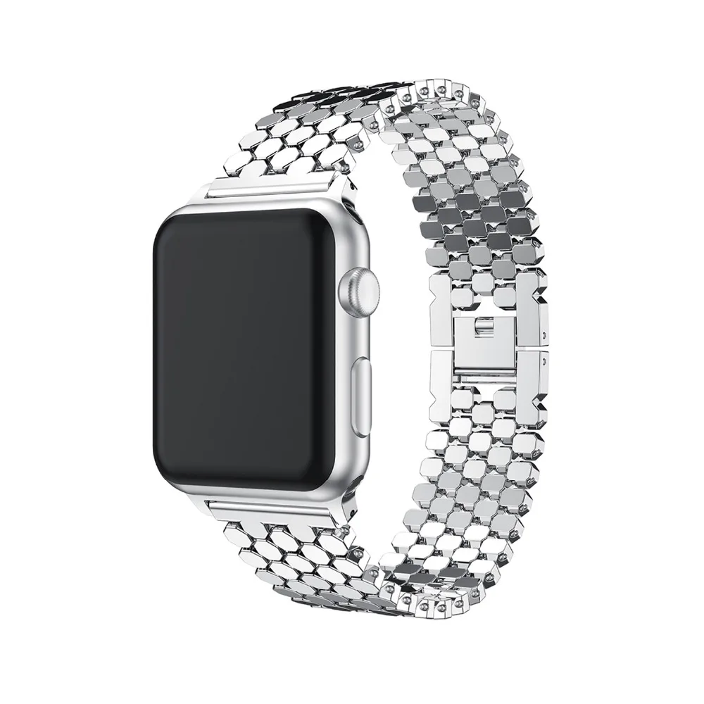 

Sport Stainless Steel Strap for Apple Watch 5 4 Band 44mm 40mm Iwatch 3/2/1 42mm 38m Pulseira Metal Link Bracelet Belt Accessory