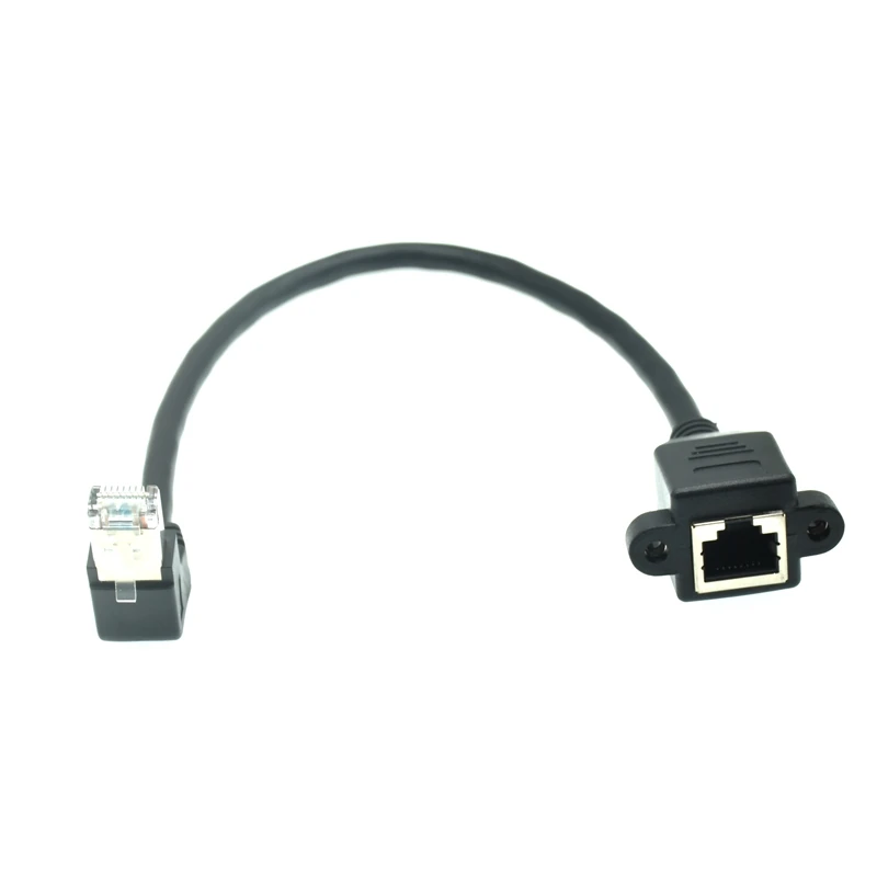 Кабель-удлинитель RJ45 0 3 м 6 м штекер-гнездо 8-контактный винтовое крепление