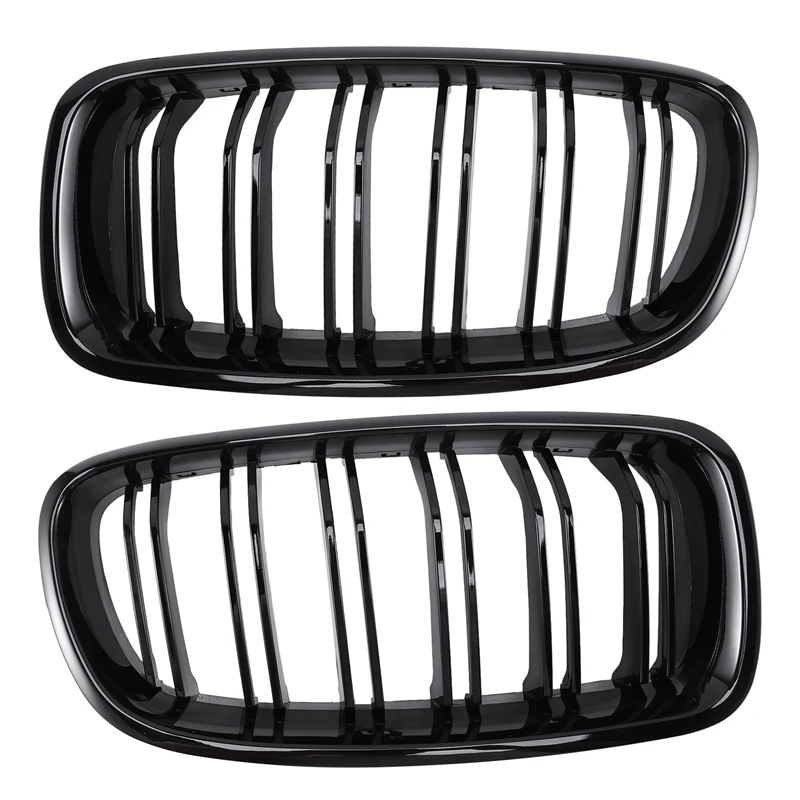 

1Pair Gloss Black Front Grille/Grilles Kidney For BMW 3-Series F30 F31 F35 2012-2017 Car Styling Promotion