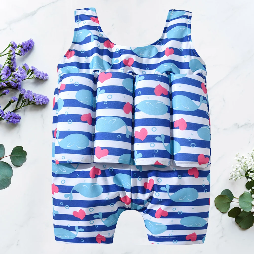 

1 шт., детский слитный купальник с рисунком Кита, 90 см