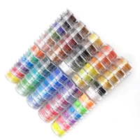 6colorslot mermaid nail glitter dust pearls watercolor solid pigment chrome paint accessories for nail decals