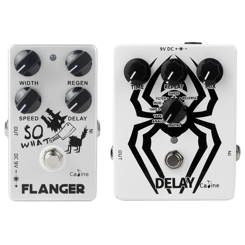 

Caline CP-66 The "SO WHAT" Flanger усилитель гитарных эффектов с бриллиантовой педалью, пауковый гитарный педаль с множеством задержек