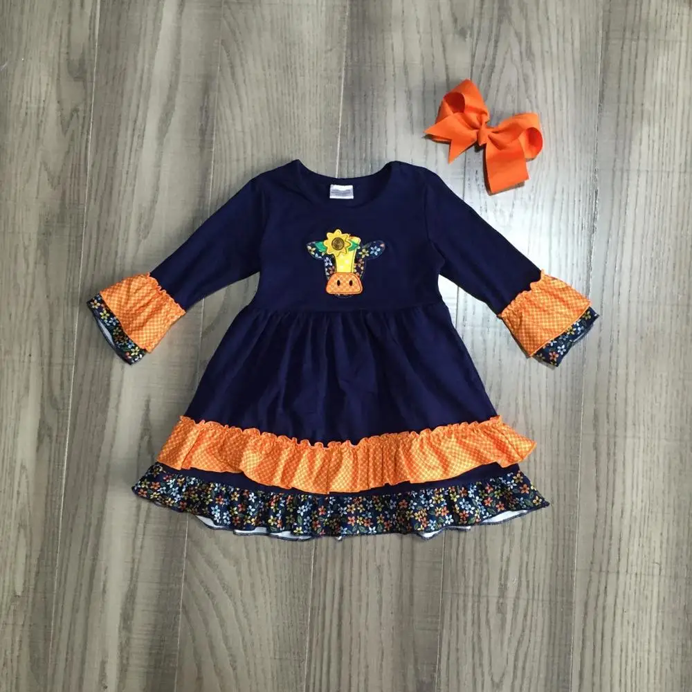 Осенне зимняя одежда для маленьких девочек от Girlymax наряды из хлопка коровы