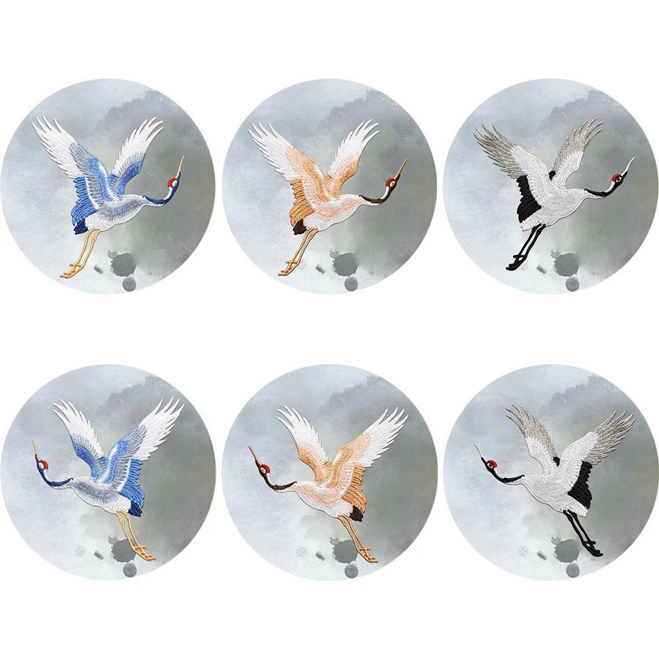 Нашивки в китайском стиле для одежды аппликация вышивания нашивка с красным