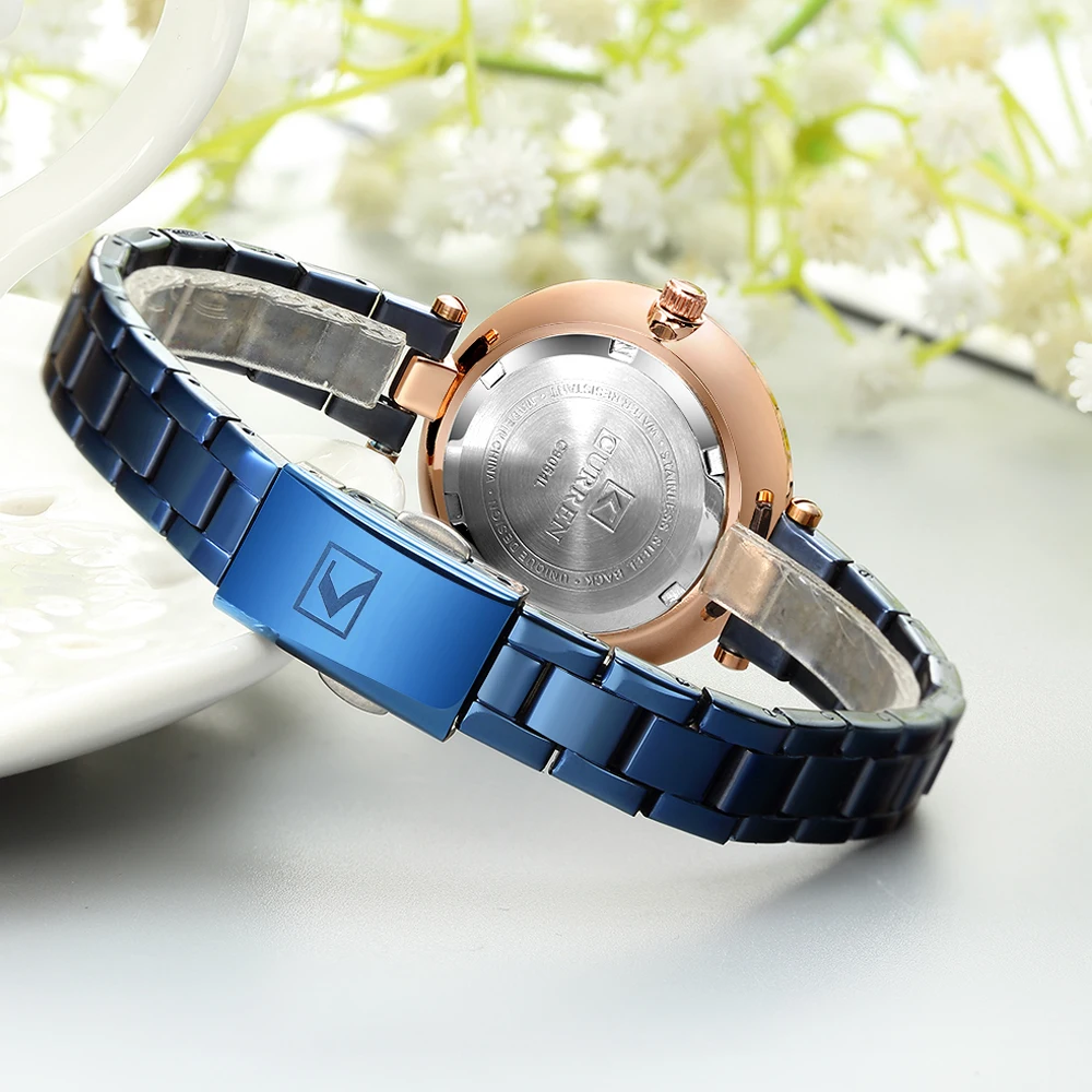 Часы CURREN женские кварцевые аналоговые ультратонкие модные наручные с