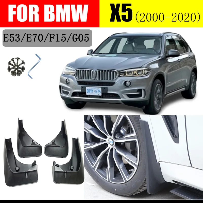 

For BMW X5 E70 E53 G05 F15Mud Flaps Splash Guards For BMW X5 Sport Car accessories Mudguards Mud Flap Front Rear Fender2000-2019