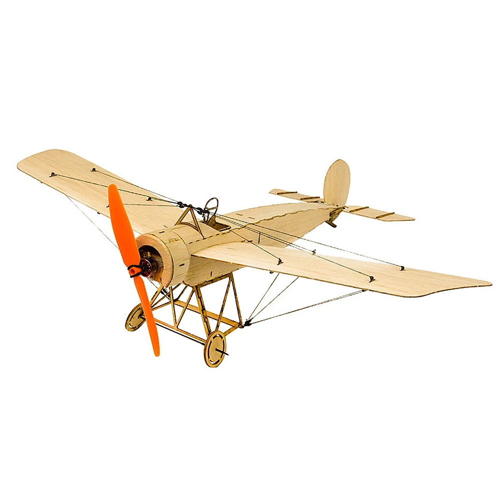 K0801 Mini Fokker E Balsa Wood 420 мм размах крыльев Biplane RC самолет игрушка набор для