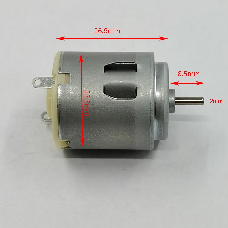 

Original Mabuchi R260 Carbon Brush DC Motor 3V 5V 6V 7.4V High Speed 24mm Round Electric Motor DIY Hobby Toy RC Car Model