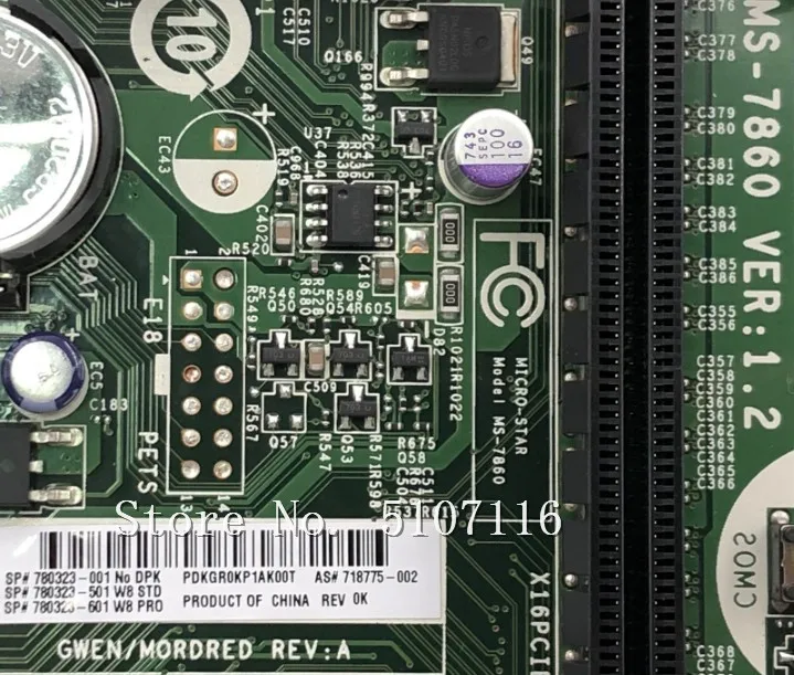 

High quality desktop motherboard for 400 G2 MT MS-7860 780323-001 718775-002 H81 will test before shipping
