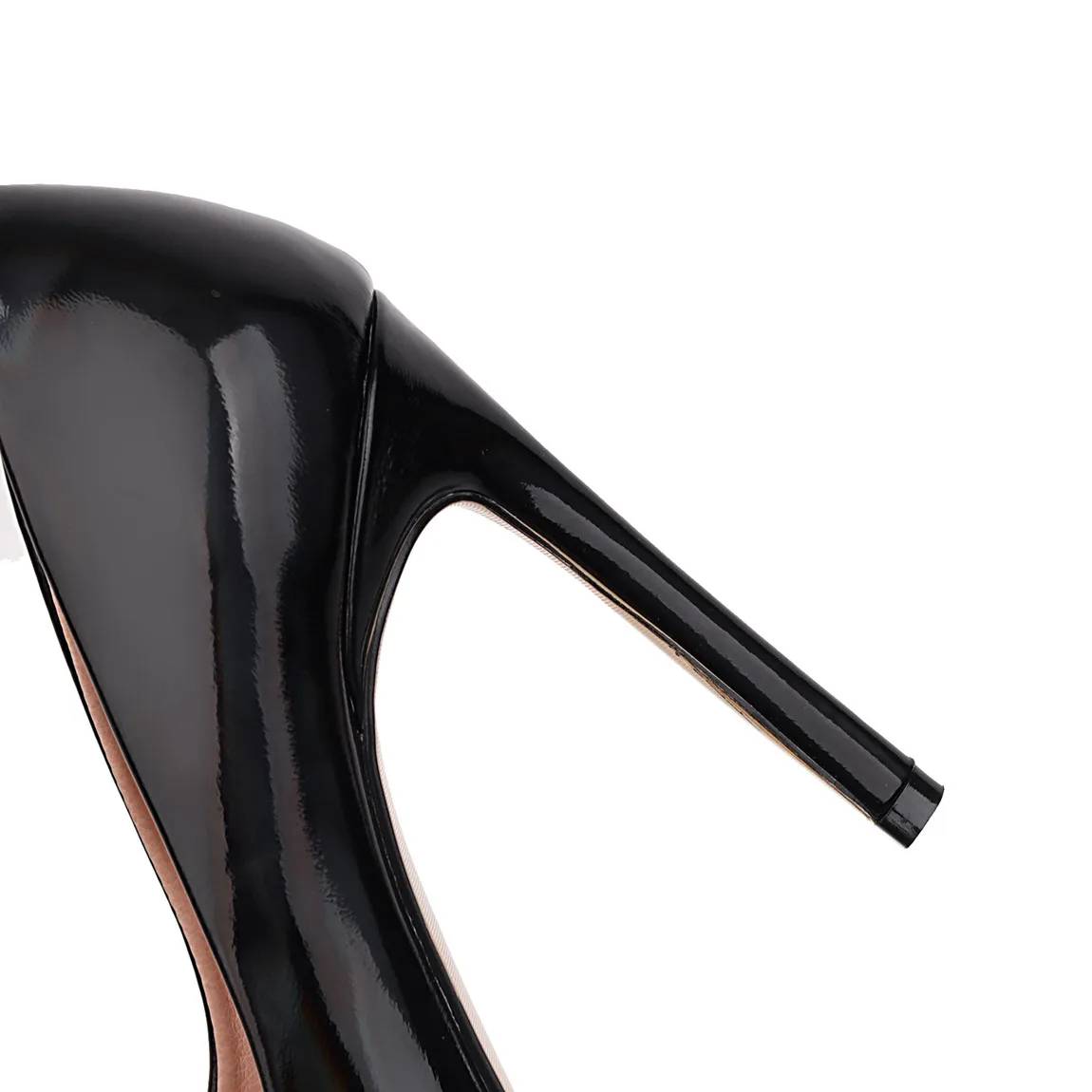 

Women's Shoes Pointed Toe Fashion Thin Heels Pumps Red Pink Patent Leather Office Dress Shoes Woman Big Size 34-43 Black Heels