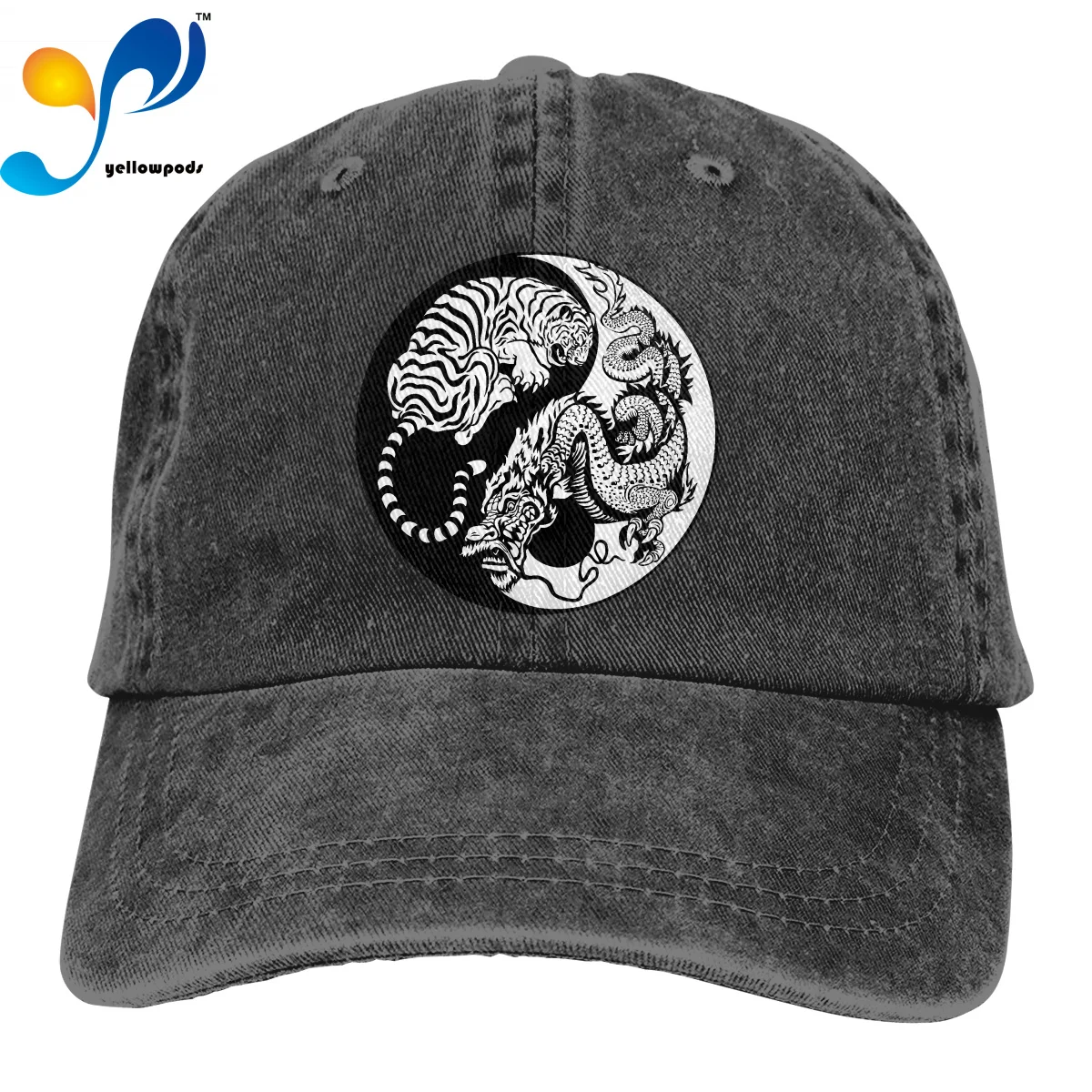 

Бейсболка для спорта на открытом воздухе с символами Ying Yang, регулируемые кепки для мужчин и женщин, модная кепка в стиле хип-хоп