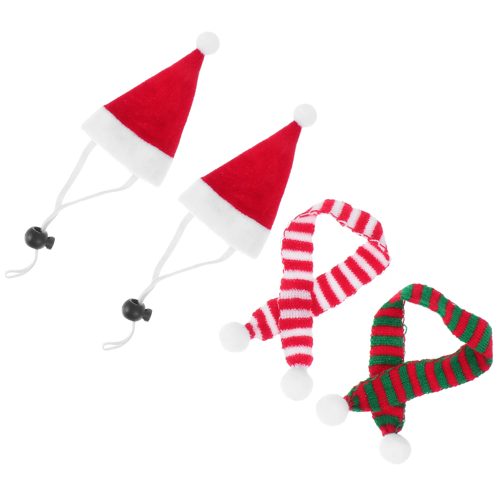 

4 шт. шарфы для домашних животных Ежик шапки для рождественского хомяка декоративные аксессуары для домашних животных