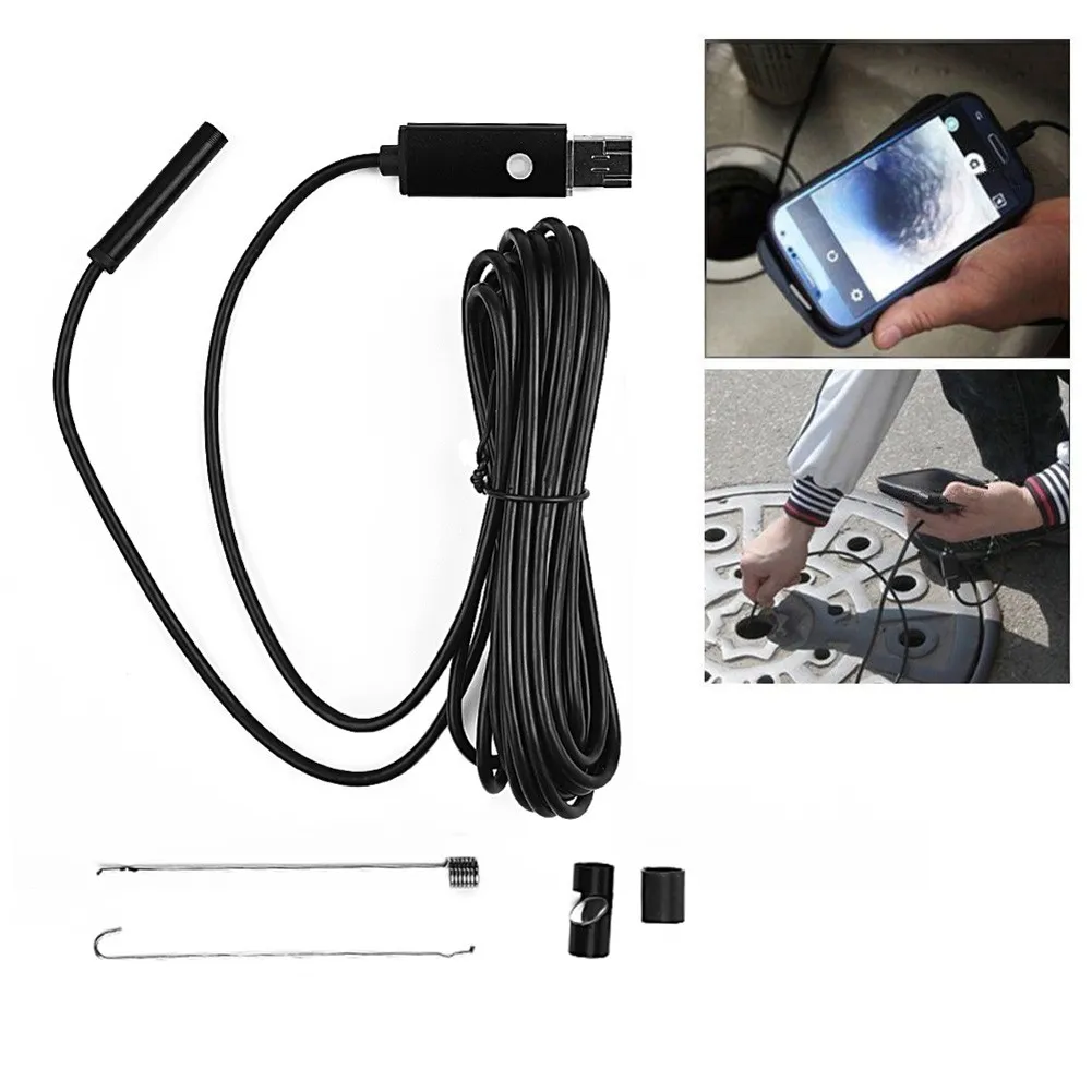 

HD Pipe Inspection Camera Plumbings Waterproof USB Drain Endoscopes Sewer Kits