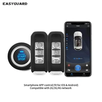 easyguard smartphone app 4g 3g 2g keyless entry system engine start stop remote engine start gps gsm car security system dc12v