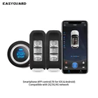 Система бесключевого доступа для смартфона EASYGUARD, 4G, 3G, 2G, запуск двигателя, дистанционный запуск двигателя, GPS, GSM, 12 В постоянного тока