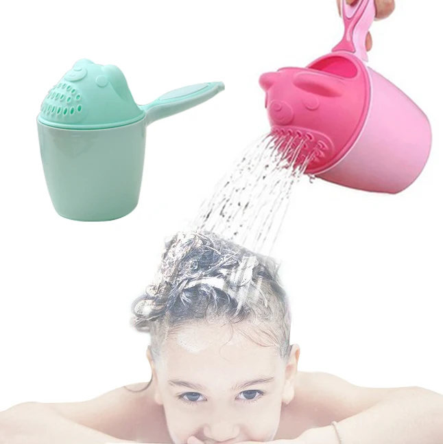 

Милый мультяшный инструмент для ванны, чашка для шампуня для девочек, детский купальник, Детские Ложки для душа, чашка для мытья волос