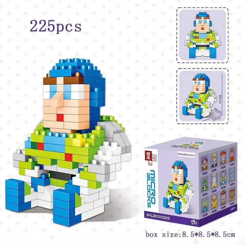 

Disney Toy Story Building Block Sheriff Woody Buzz Lightyear Jessie Dolly Buttercup Bricks Figures Model Toys Children Kid Gift