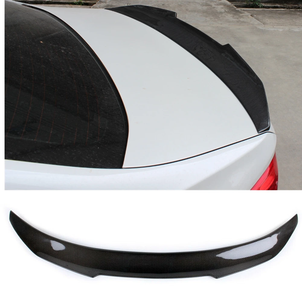 

For BMW X6 E71 X6M 2008-2015 PSM Style Rear Trunk Lid Spoiler Wing Real Carbon Fiber Car Tailgate Flap Decklid Trim Splitter Lip