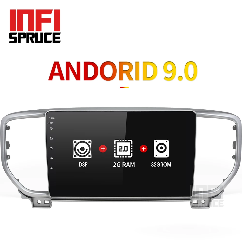 Автомобильный dvd-плеер с android 9 0 32 ГБ для KIA KX5 2018 2019 автомагнитолой стерео