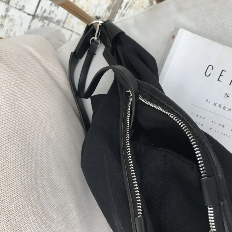 

Casual Handle Bag for Women Canvas Shoulder Bag Large Capacity Crossbody Bag 2021 New Multifunction Messenger Luxury Handbag