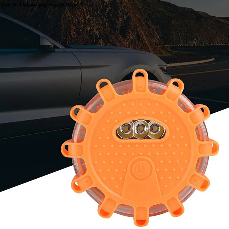 1 шт. светодиодный дорожные фонари аварийный диск мигающий дорожный маячок