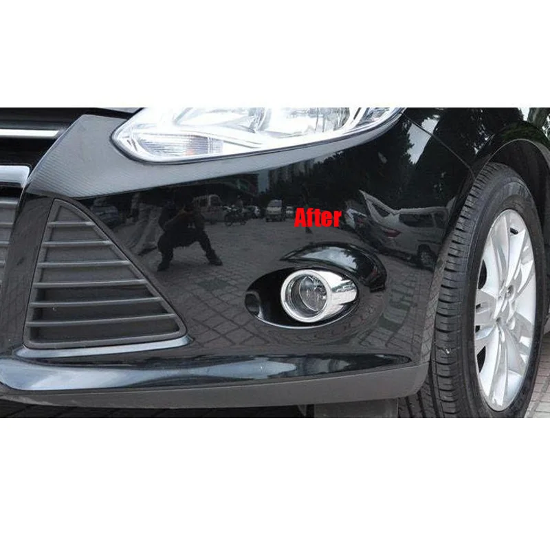 Подходит для Ford Focus 3 Mk3 2012 2013 2014 ABS хромисветильник передний противотуманный