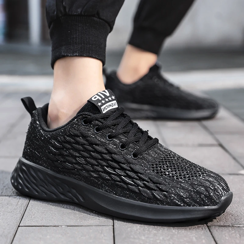 

Men Non-Leather Casual Shoes Size 38-45 Breathabloe Comfortable Fashion Sneakers Flat Men Mesh Shoes Super Light New Fashion