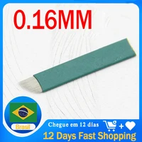 newest microblading tattoo needles agulhas tebori blades 12pin 0 16mm nano for manual pen pernement makeup tattoo 3d embroidery