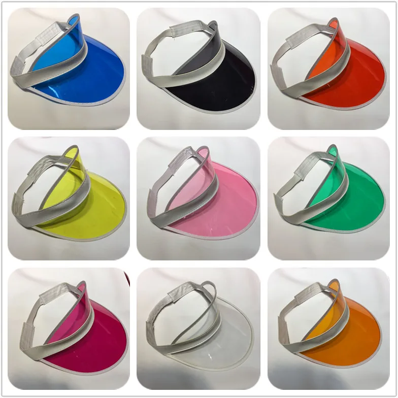 

Men's and women's sun hats casual plastic hats riding beach hats colorful party hats