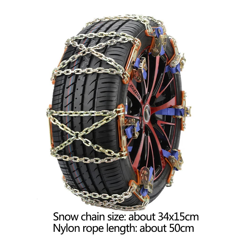 Стальной безопасный ледяной ремень X образная аварийная Снежная цепь