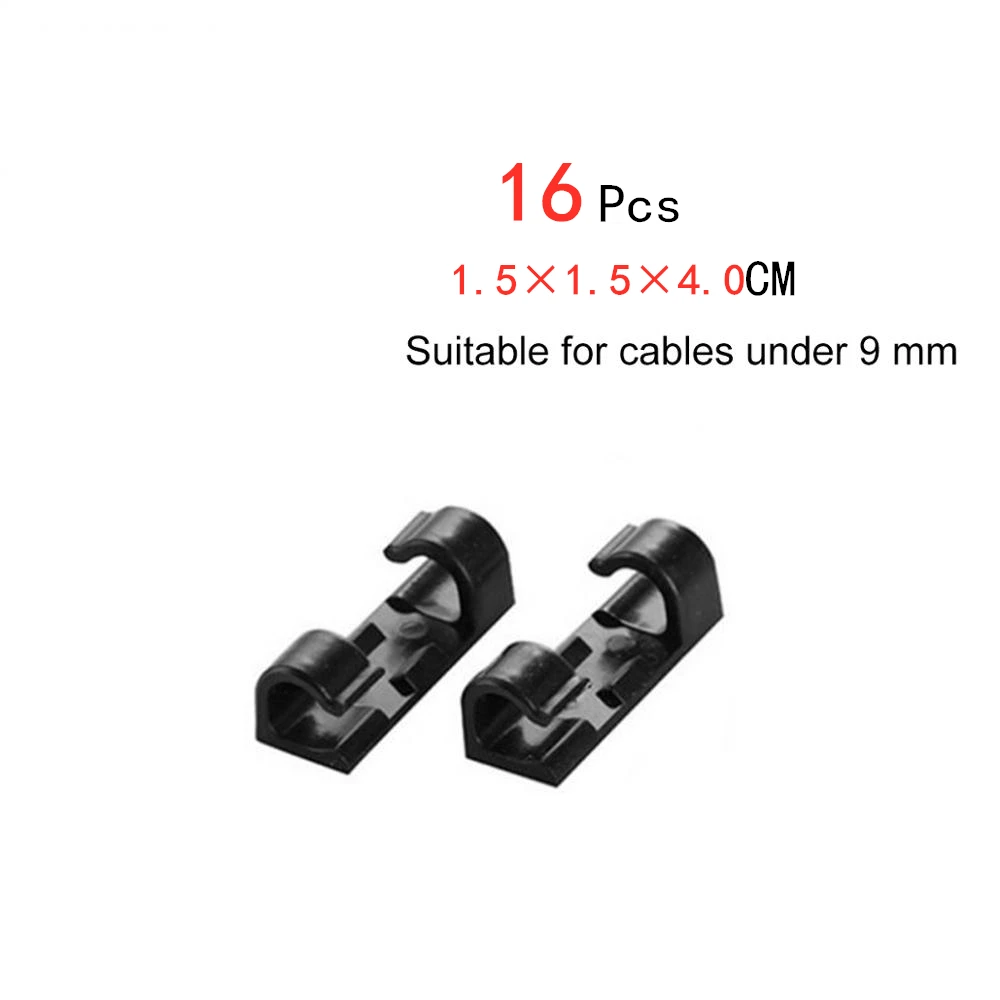 

Big Size Cable Organizer Clips Cable Management Desktop&Workstation ABS Wire Manager Cord Holder USB Charging Data Line Winder