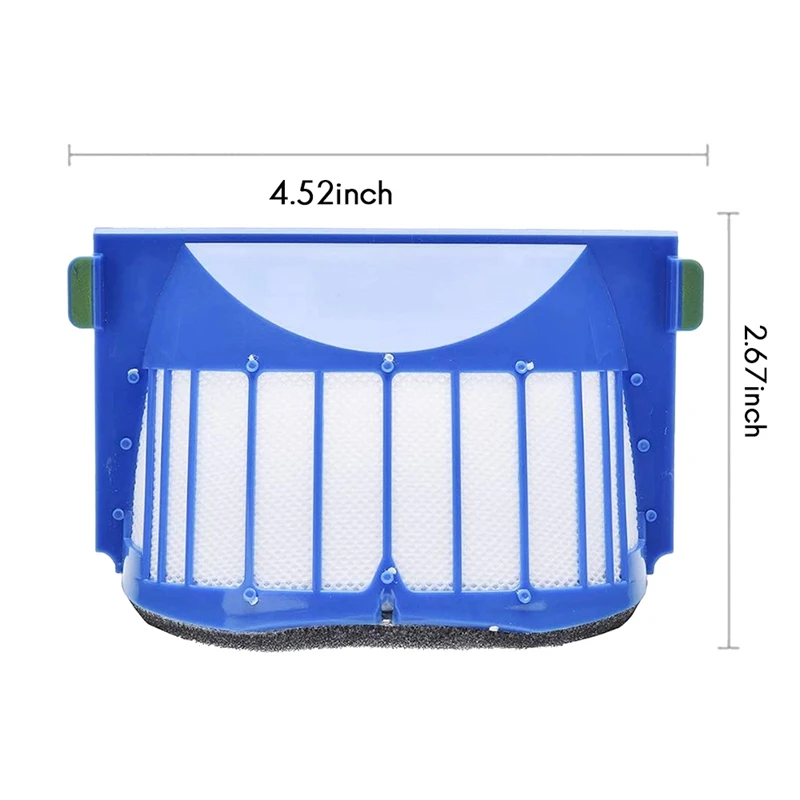 

6 Pcs Replacement Parts Filters Compatible for IRobot Roomba 500 600 Series Replenishment Vacuum Cleaner Accessory