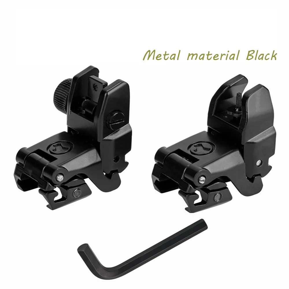 Тактический металлический материал складной откидной прицел задний передний на