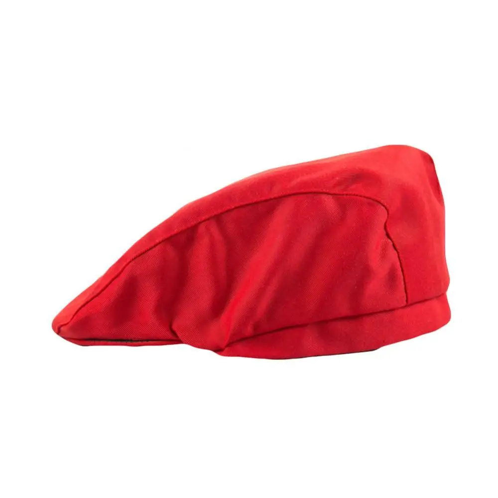 

Strip Grid Print Unisex Beret Hat Chef Catering Cook Baker Waiter Skull Caps