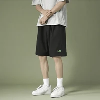 mens summer loose sweat absorption quick drying lace up sports cool personality over the knee basketball shorts