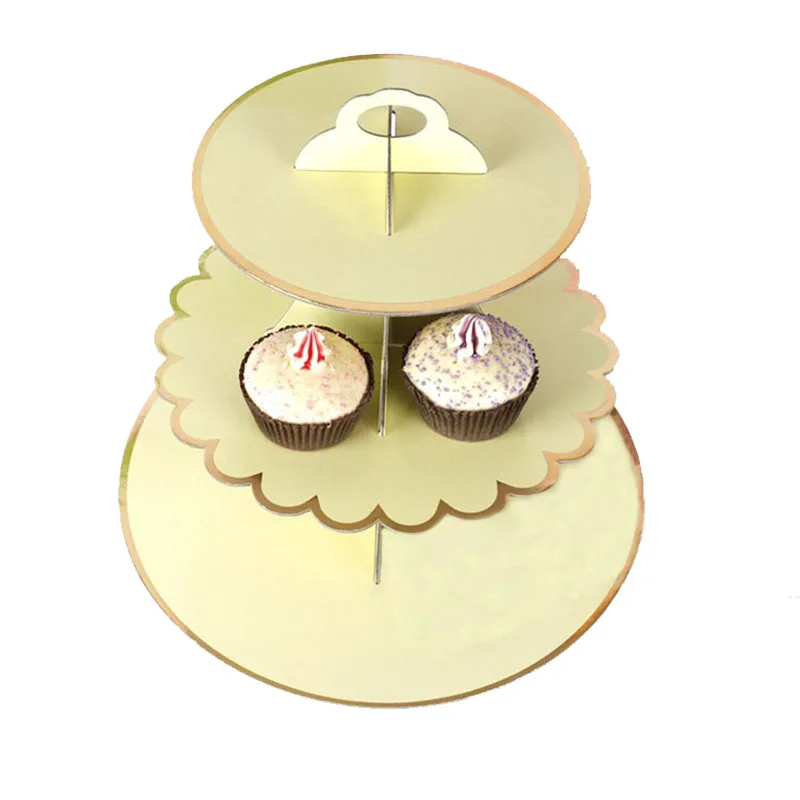 3 слоя милые детские носки оригинальные подставка для свадебного торта золотым